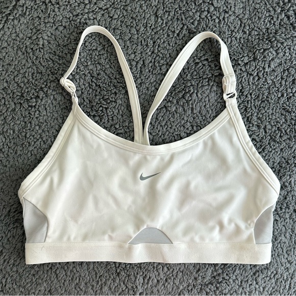 Nike Other - EUC! Nike light support sports bra in white, size large